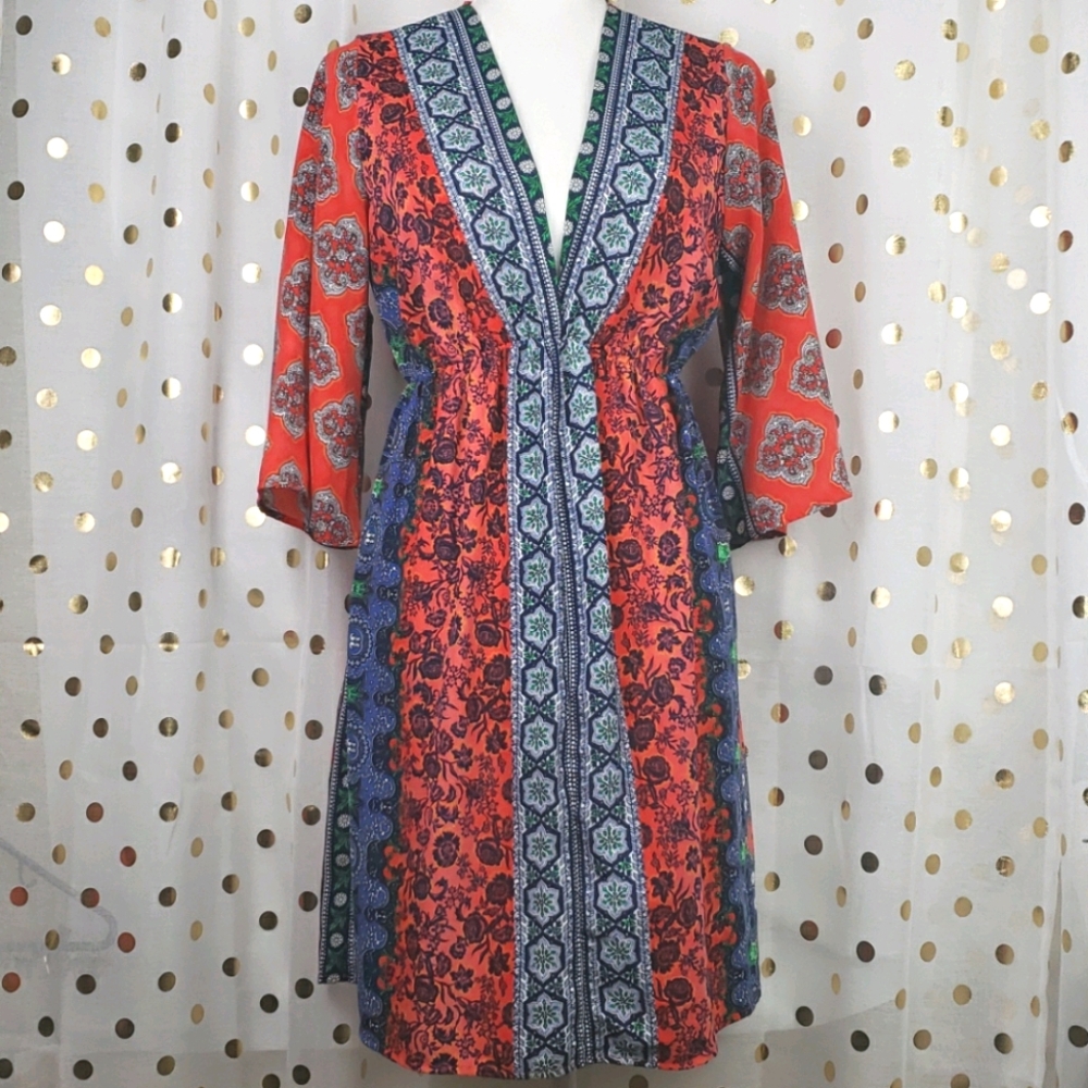 Honeylee Surplice Floral Dress